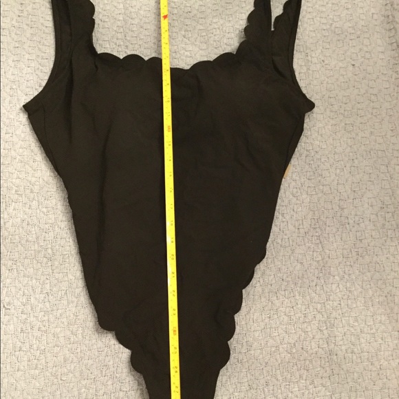 J. Crew Black Scalloped One Piece Swimsuit - Picture 13 of 16